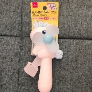 NEW Daiso unicorn manual handy fan